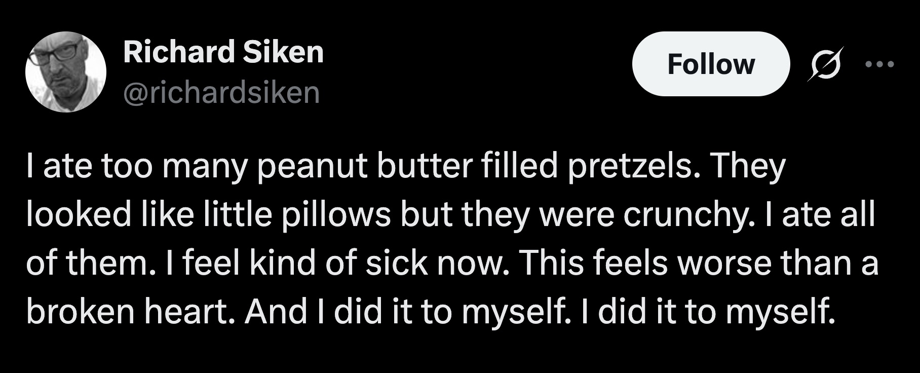 It's what you deserve